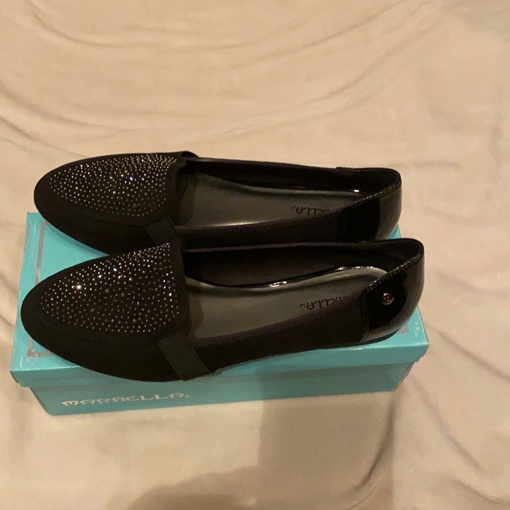 Marbella embellished loafer slip on shoes